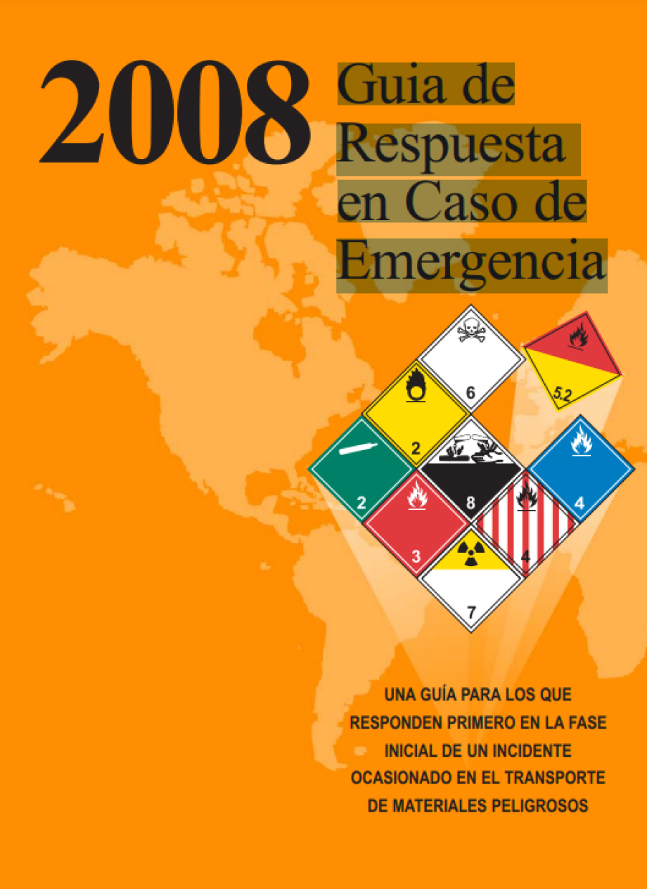 La "2008 Guía de Respuesta en Caso de Emergencia" es un recurso esencial para los primeros intervinientes en situaciones críticas que implican materiales peligrosos